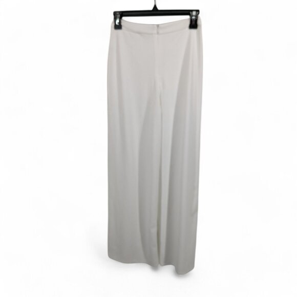 Lulu's Women's Wide Leg Flare Trousers Lined Pants Stretch Bridal Small - Picture 3 of 6